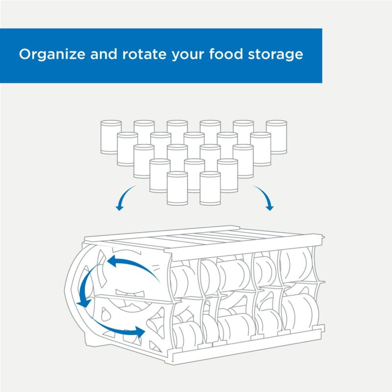 Shelf Reliance Cansolidator Pantry, 60 Can Storage Rotation System - Image 3