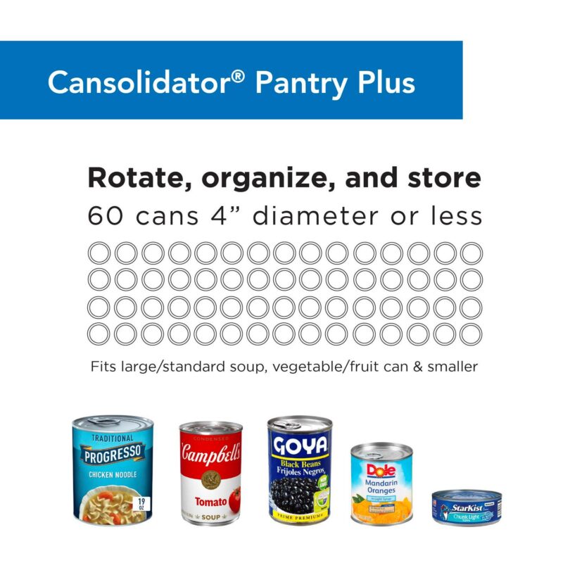 Shelf Reliance Cansolidator Pantry, 60 Can Storage Rotation System - Image 7