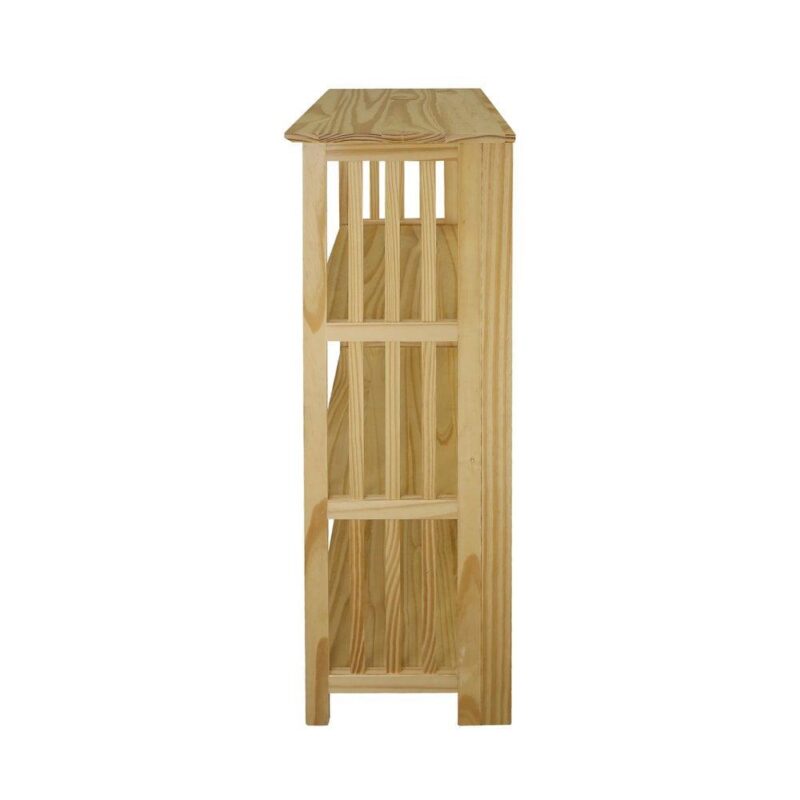 Soho Manhattan 4-Shelf Folding Bookcase 26  Wide - Natural - Image 4