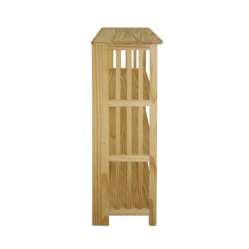 Soho Manhattan 4-Shelf Folding Bookcase 26  Wide - Natural - Image 5
