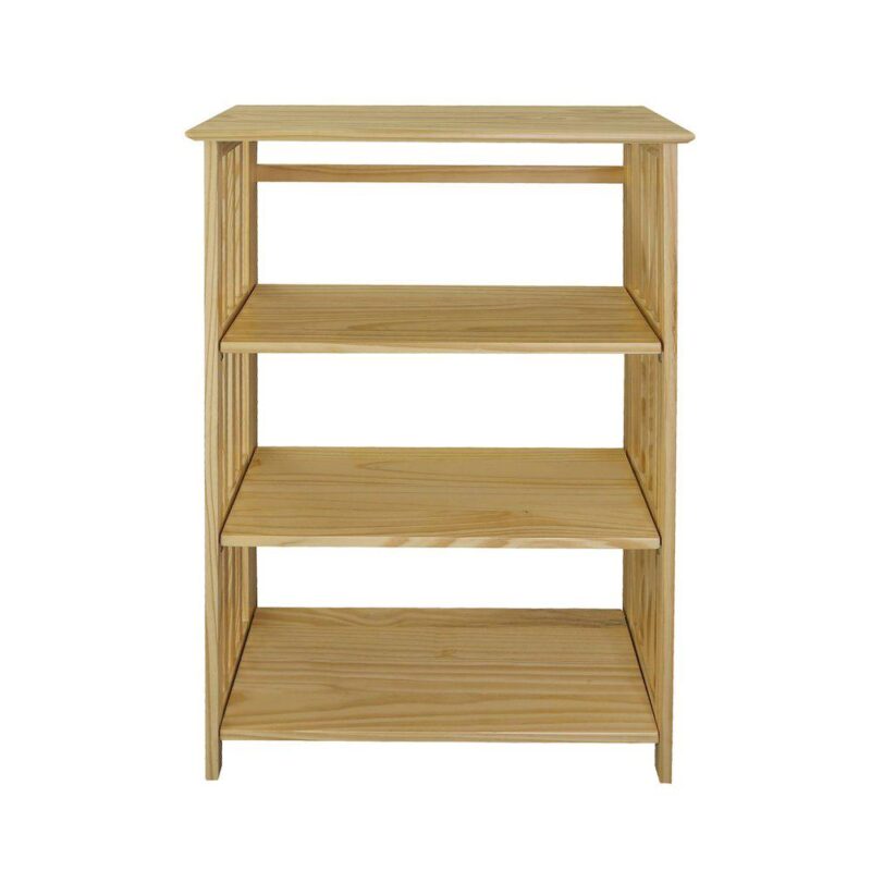 Soho Manhattan 4-Shelf Folding Bookcase 26  Wide - Natural - Image 7