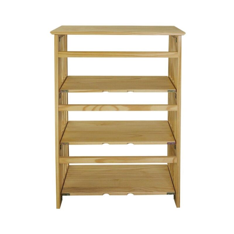 Soho Manhattan 4-Shelf Folding Bookcase 26  Wide - Natural - Image 6