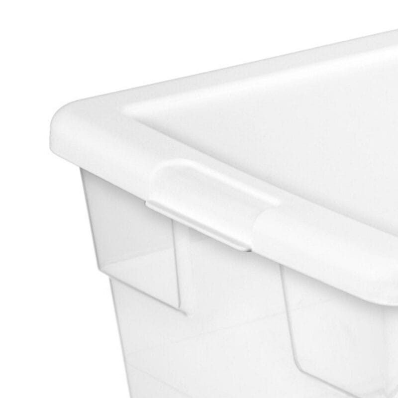 Sterilite 16 Quart Stacking Storage Container Tub with Lid, Clear (12 Pack) - Image 12