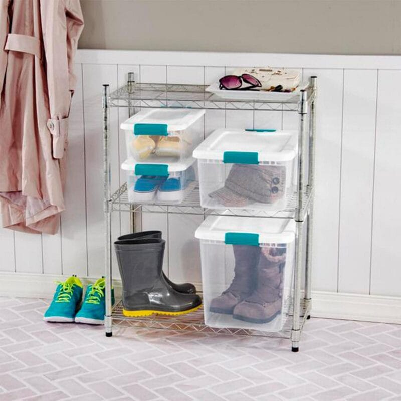 Sterilite 25 Quart Capacity Clear Plastic Storage Tote Bins, (18 Pack) - Image 10