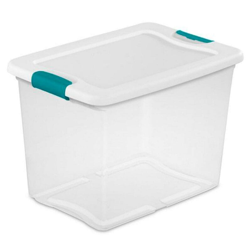 Sterilite 25 Quart Capacity Clear Plastic Storage Tote Bins, (18 Pack) - Image 2