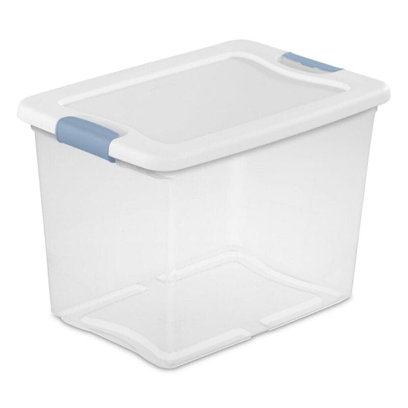 Sterilite 25 Quart Capacity Clear Plastic Storage Tote Bins, (18 Pack) - Image 11