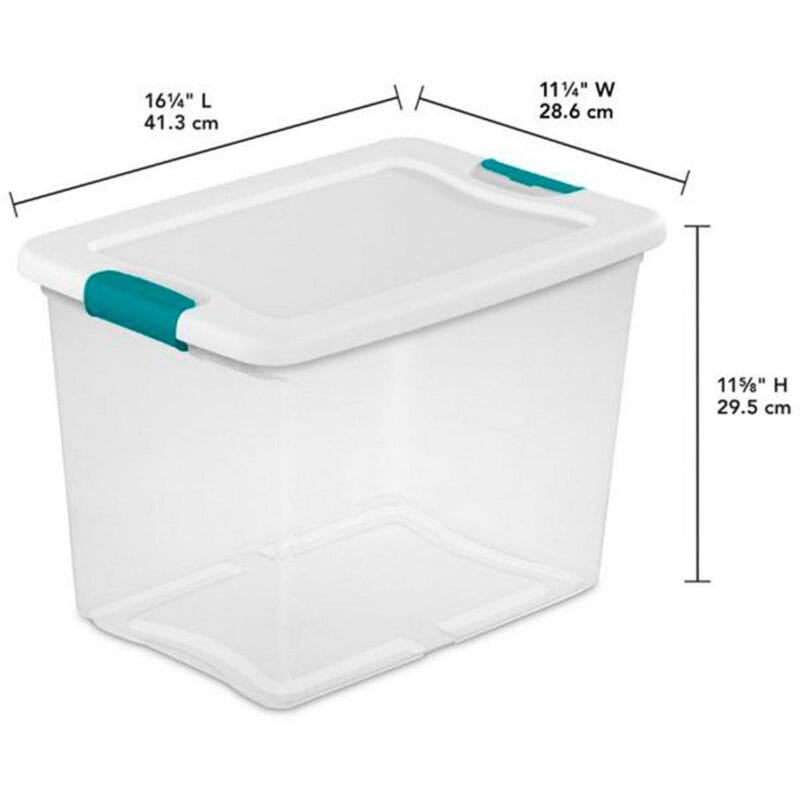Sterilite 25 Quart Capacity Clear Plastic Storage Tote Bins, (18 Pack) - Image 3