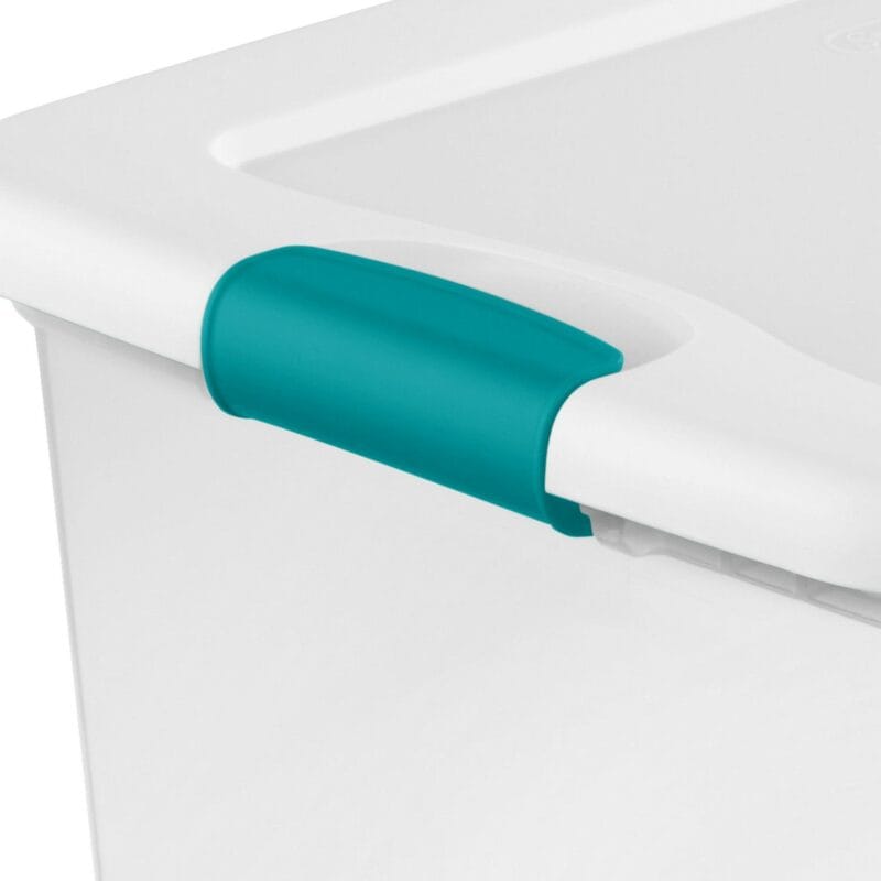 Sterilite 64 Qt. Latching Box Plastic, White, Set of 6 - Image 7