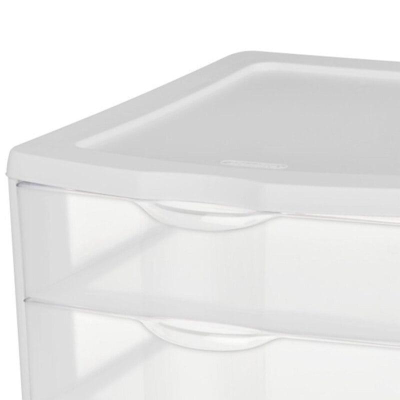 Sterilite ClearView Stacking 3 Drawer Storage Organizer System, (16 Pack) - Image 8