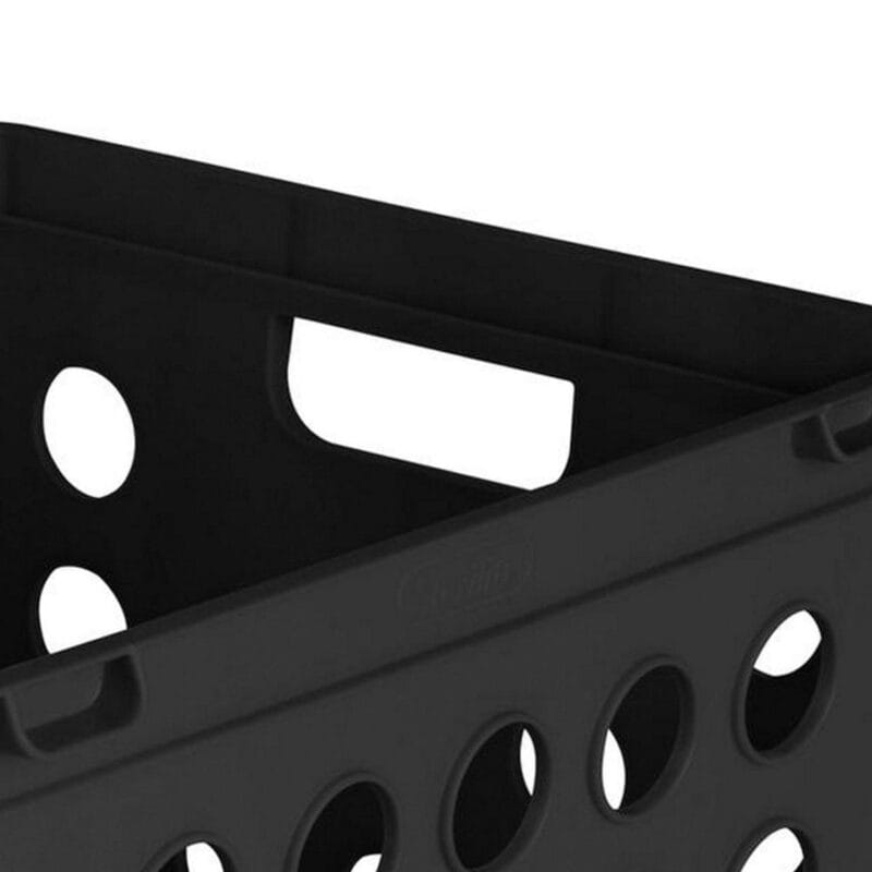 Sterilite Stackable Sturdy Storage Crate Organizer Bins w/ Handles, 12 Pack - Image 10
