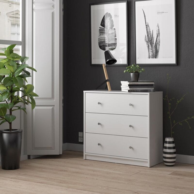 Studio 3 Drawer Dresser, White - Image 11