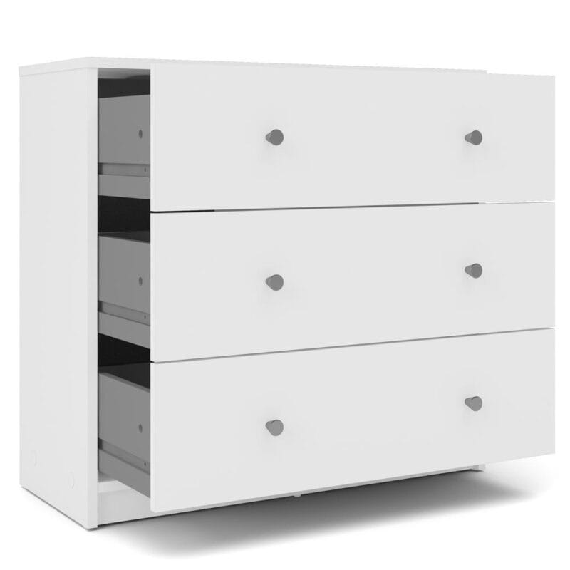 Studio 3 Drawer Dresser, White - Image 9