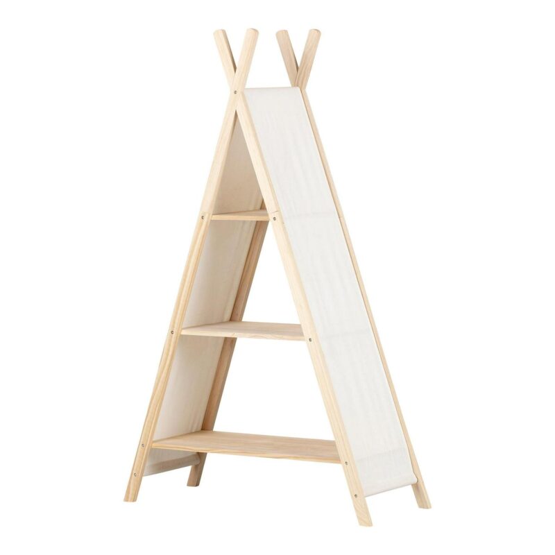 Sweedi Teepee Shelving Unit-Natural Cotton and Pine-South Shore - Image 2