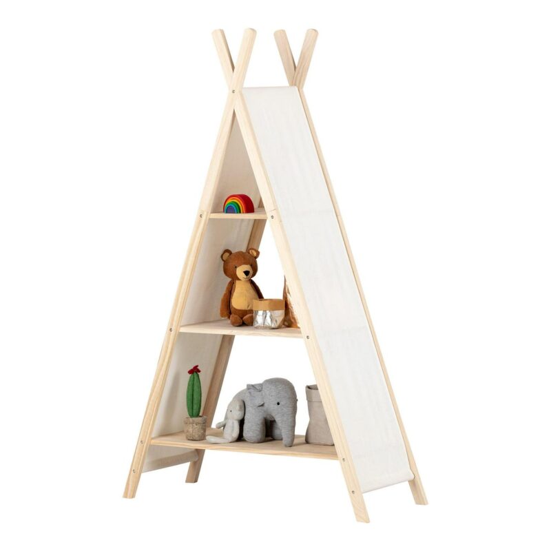 Sweedi Teepee Shelving Unit-Natural Cotton and Pine-South Shore - Image 8