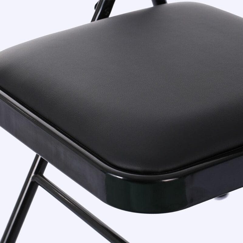 UBesGoo 6 Pack Folding Chairs Cushioned Padded Seat Wedding Chairs with Metal Frame Home Office Party Use Black - Image 12
