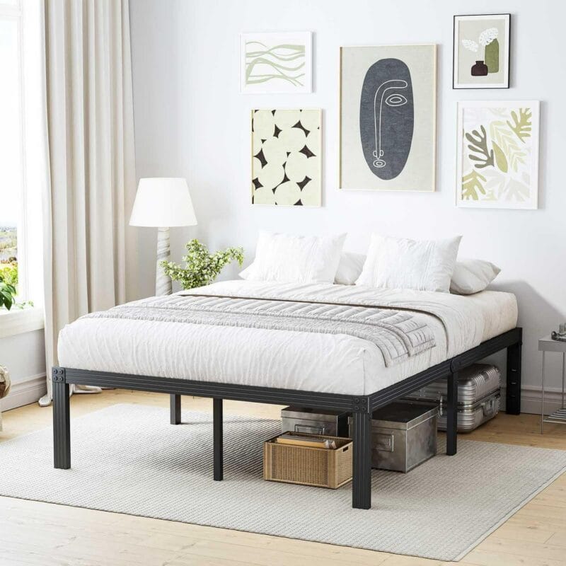 ULIESC 14  Heavy Duty Metal Platform Bed Frame, No Box Spring Needed, Queen Size - Image 7