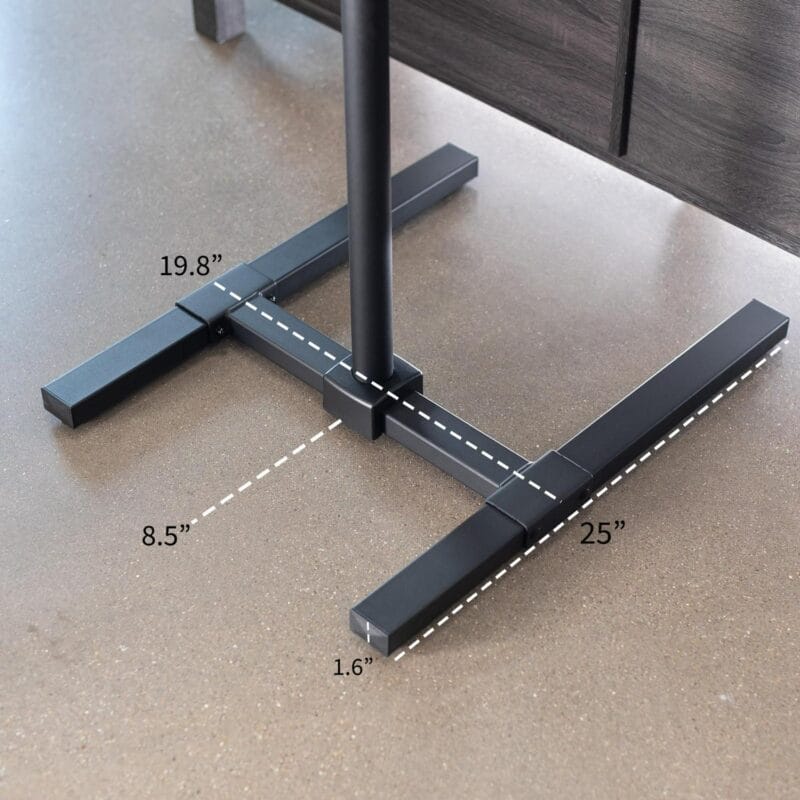 VIVO Extra Tall TV Floor Stand for 13  to 65  Screens, Height Adjustable Mount - Image 5