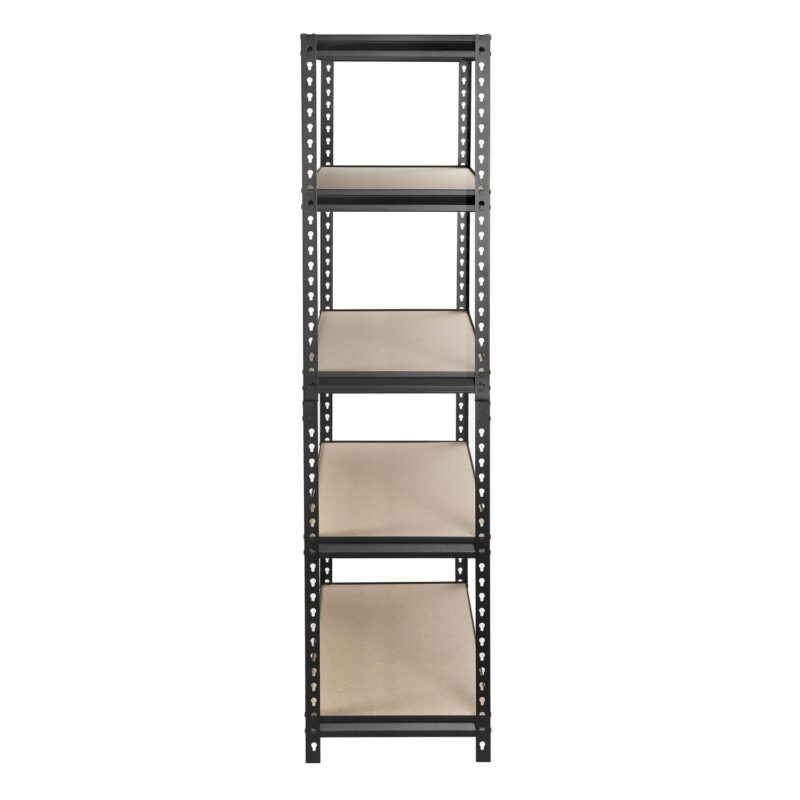 WORKPRO Steel 5-Tier Storage Shelf Unit 72-Inch-H x 36-Inch-W x 18-Inch-D, 4000lb Total Capacity, Black - Image 4