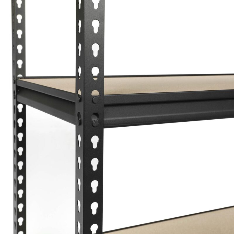 WORKPRO Steel 5-Tier Storage Shelf Unit 72-Inch-H x 36-Inch-W x 18-Inch-D, 4000lb Total Capacity, Black - Image 5