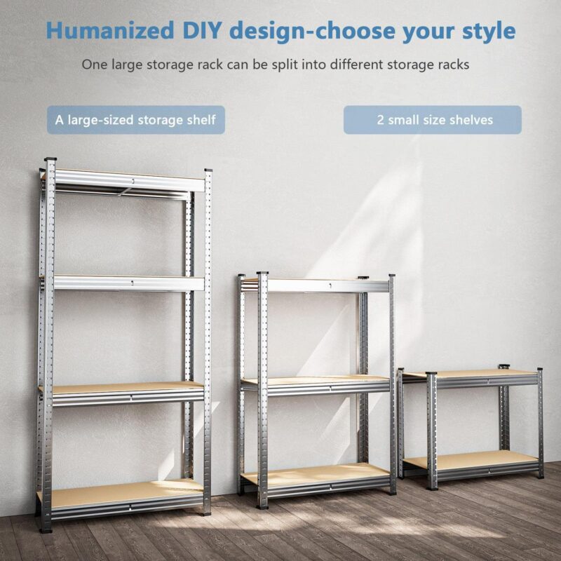 WYRAVIO Garage Shelving 1000LBS Heavy Duty Storage Shelves - Image 5