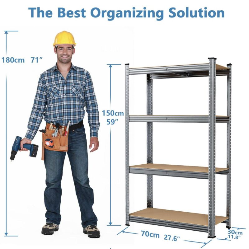 WYRAVIO Garage Shelving 1000LBS Heavy Duty Storage Shelves - Image 7