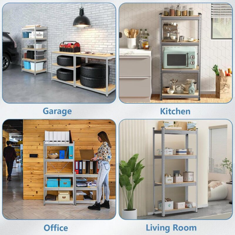WYRAVIO Garage Shelving 1000LBS Heavy Duty Storage Shelves - Image 4
