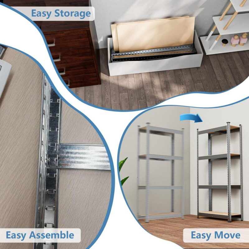 WYRAVIO Garage Shelving 1000LBS Heavy Duty Storage Shelves - Image 6
