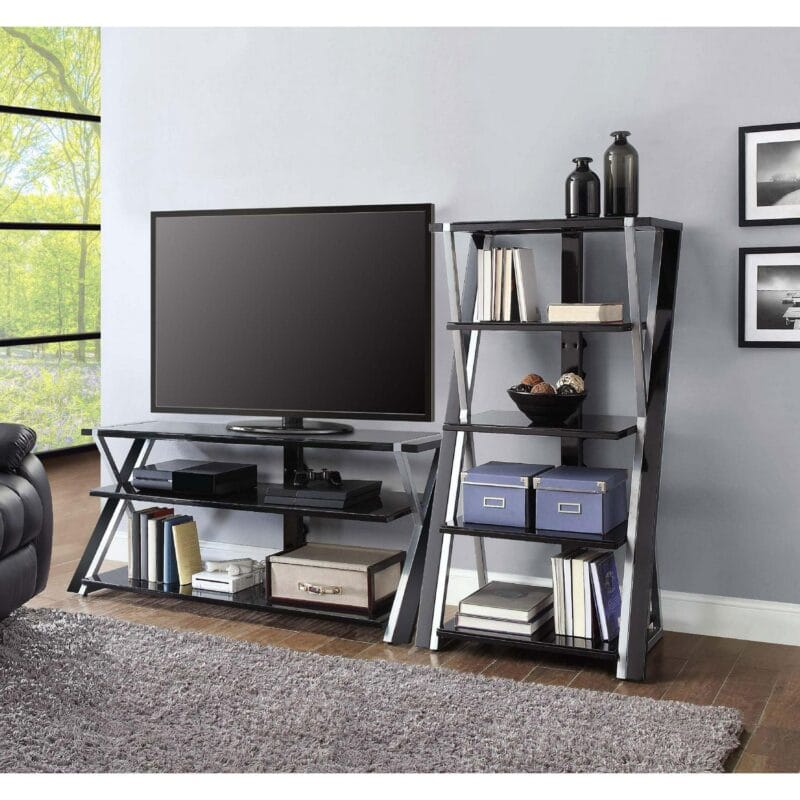 Whalen Xavier 3-in-1 Television Stand for TVs up to 70 , Black - Image 4
