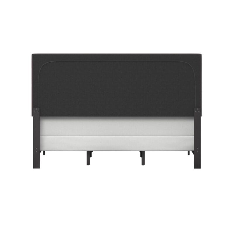 Willow Nailhead Trim Upholstered Queen Bed, Charcoal Fabric - Image 11