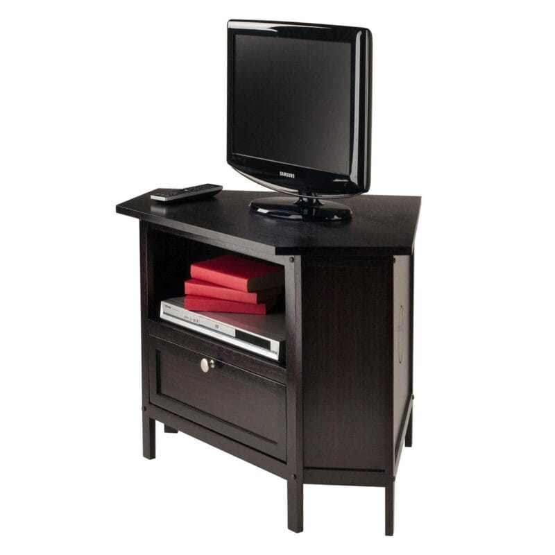 Winsome Wood Zena Corner TV and Media Stand, Espresso Finish - Image 5