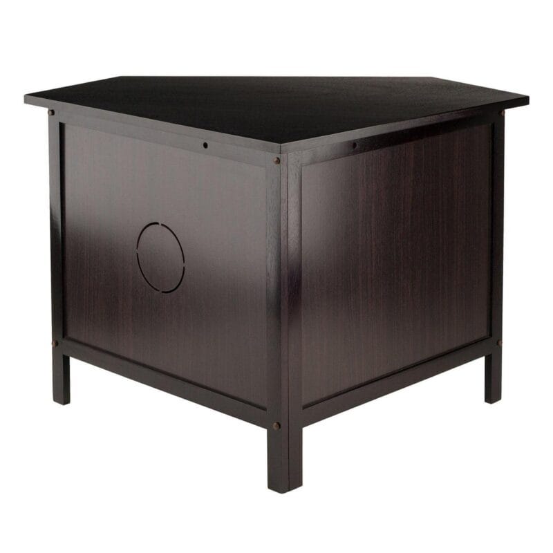 Winsome Wood Zena Corner TV and Media Stand, Espresso Finish - Image 8
