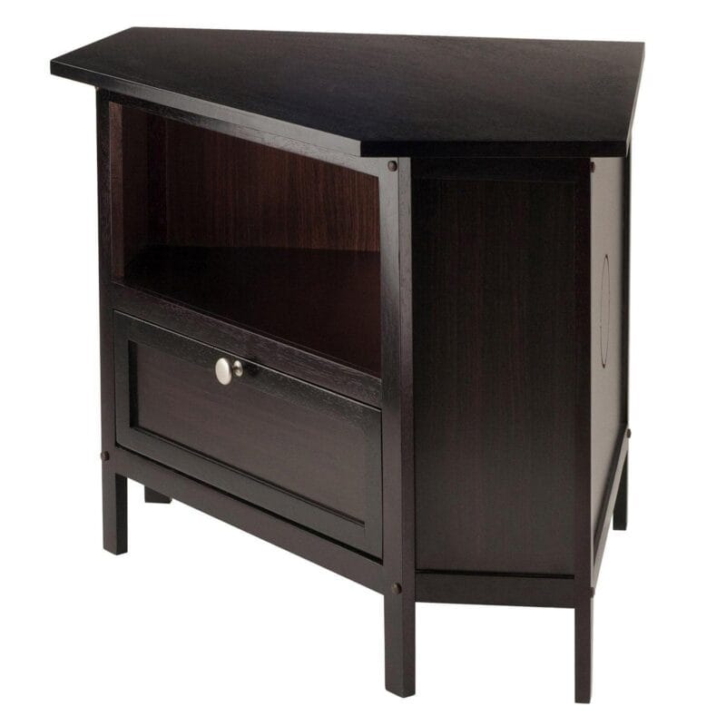 Winsome Wood Zena Corner TV and Media Stand, Espresso Finish - Image 6