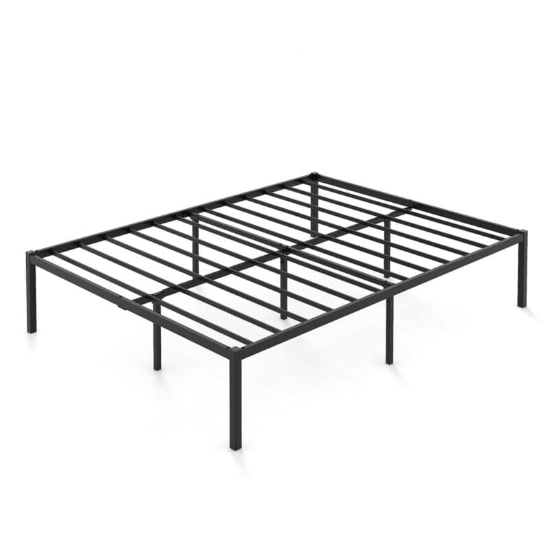 Yoneston 16 Inch Queen Metal Platform Bed Frame Reinforce Heavy Duty No Box Spring Mattress Foundation High Bed Frame with Under-Bed Storage for Adults Child - Image 8