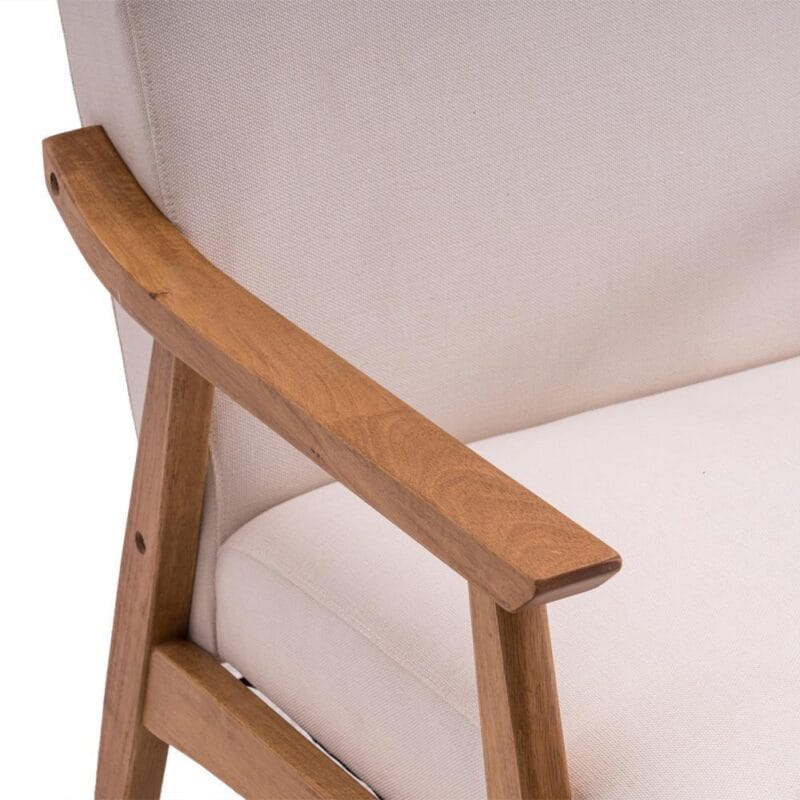 Zimtown Wood Frame Fabric Accent Chair, 27.6  x 31.9  x 33.07 ,Beige - Image 5