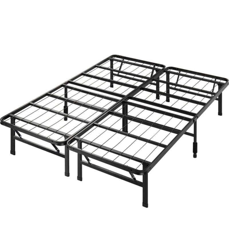 Zinus 14  Black Metal SmartBaseA Tool-Free Assembly Mattress Foundation, Queen - Image 10