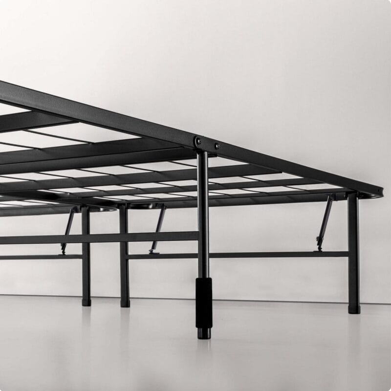 Zinus 14  Black Metal SmartBaseA Tool-Free Assembly Mattress Foundation, Queen - Image 7