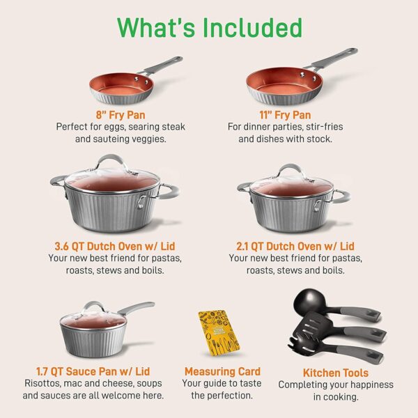 11 Piece Nonstick Co 46d9883bc6fd42a3f3fe880a5f976cc0