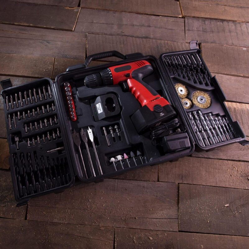 18V Cordless Drill Set - 89-Piece Tool Set with Drill Bits Sockets Driver Bits Rechargeable Battery and Tool Box by Stalwart - Image 4