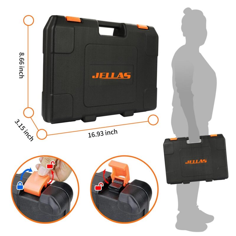 242-Piece Home Tool Kit, JELLAS General Household Hand Tool Set with Toolbox Storage Case for Apartment, Dorm and Home Repair - Image 9
