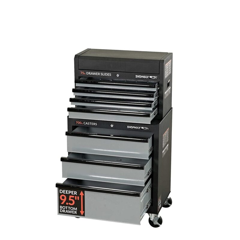 27 in. 7 Drawer Tool Chest and Rolling Cabinet Combo - Image 3