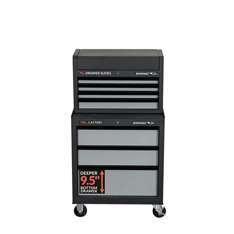 27 in. 7 Drawer Tool Chest and Rolling Cabinet Combo