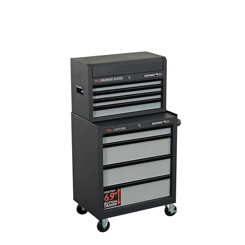 27 in. 8 Drawer Tool Chest and Rolling Cabinet Combo