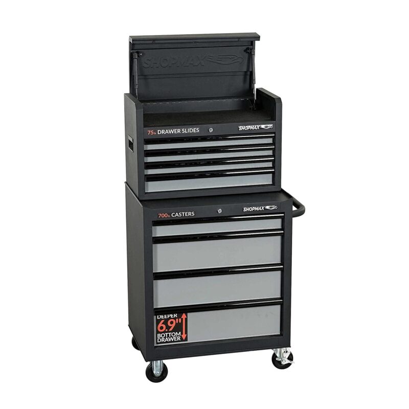 27 in. 8 Drawer Tool Chest and Rolling Cabinet Combo - Image 3