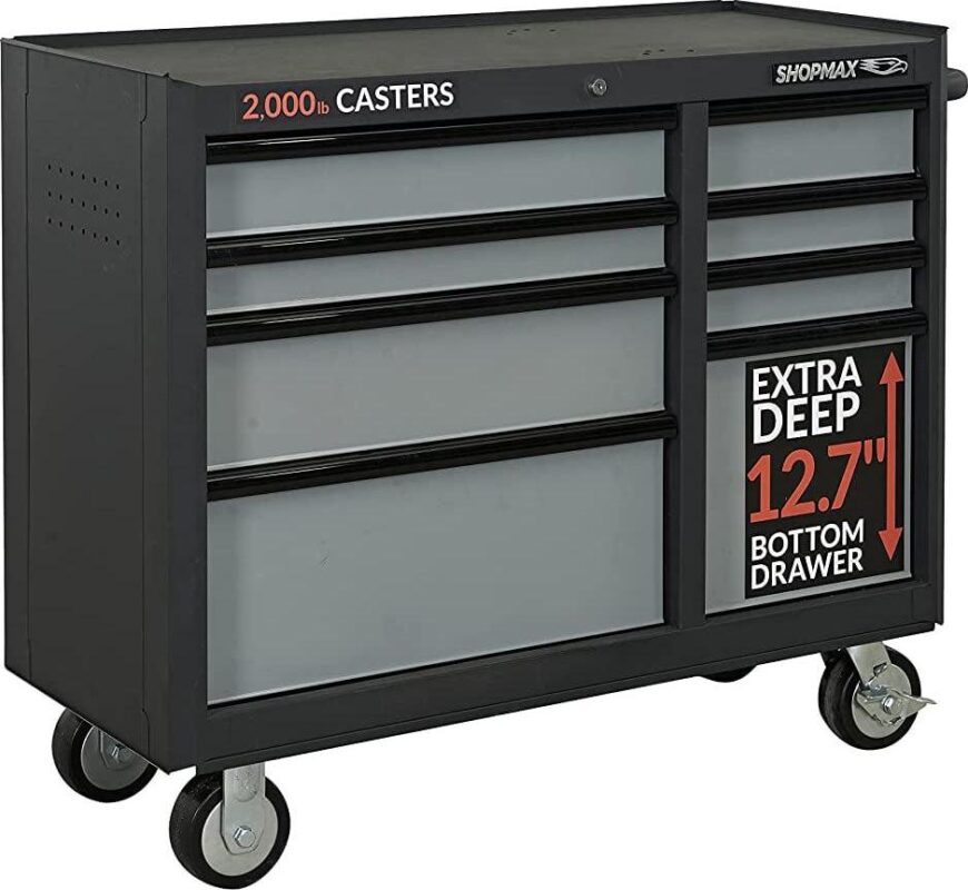 41 in. W 8-Drawer Rolling Tool Cabinet
