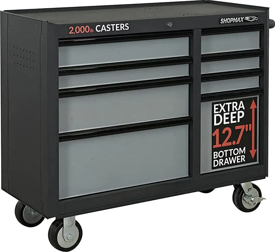 41 in. W 8-Drawer Rolling Tool Cabinet 1 41 in. W 8-Drawer Rolling Tool Cabinet