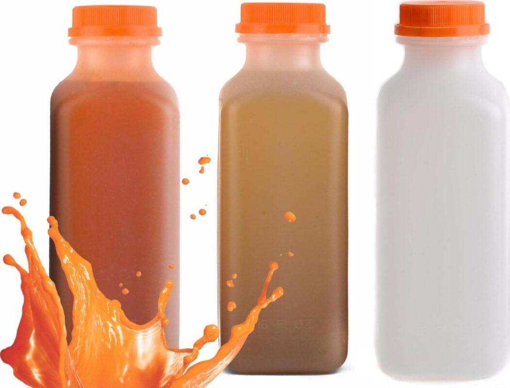 450 COUNT 16 OZ Empty Plastic Juice Bottles with Tamper Evident Caps - Smoothie Bottles Ideal for Juices, Milk, Smoothies, Picnic's and even Meal Prep Juice Containers - Image 2