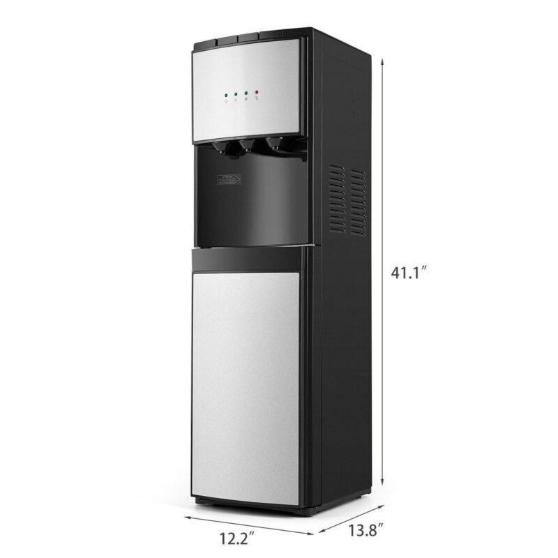 5 Gallon Bottom Loading Hot Cold Normal Water Dispenser (Silver, Black) - Image 4