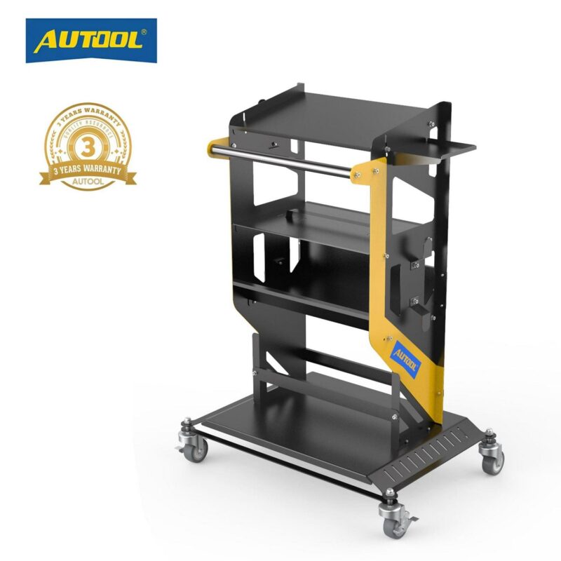 AUTOOL Automotive Service Tool Cart Car Repair Diagnostic Cart on Wheels Rolling Tool Cart Multi-Layer Storage with 4 360A Rotation Casters 660 lbs Capacity Service Utility Cart