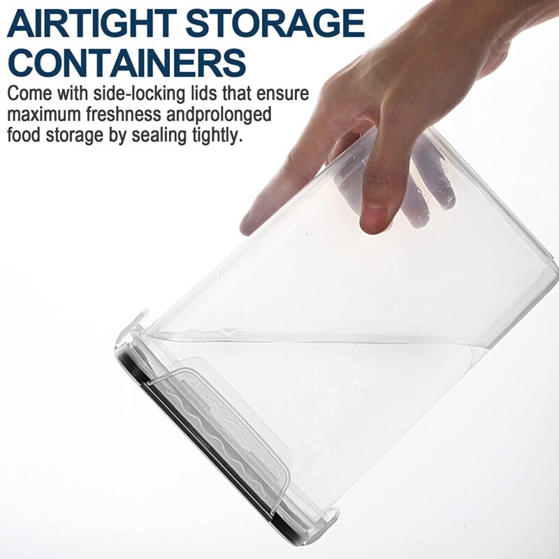 Airtight Food Storage Containers with Lids, 36 Pieces BPA-Free Plastic Kitchen and Pantry Organization Containers for Cereal, Flour and Sugar - Image 5