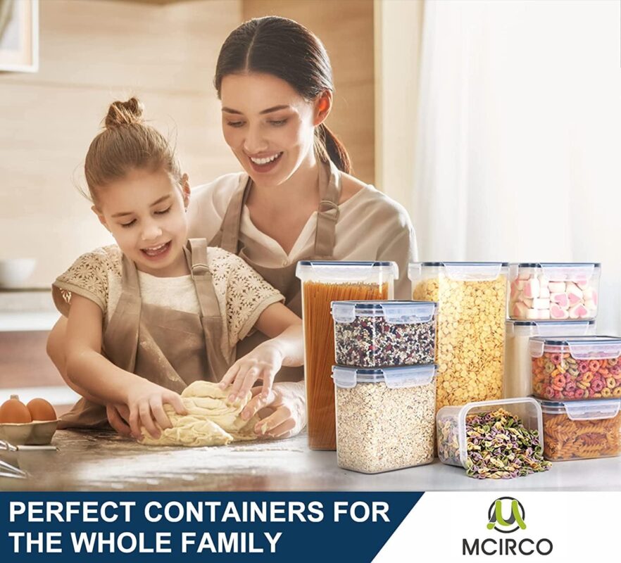 Airtight Food Storage Containers with Lids, 36 Pieces BPA-Free Plastic Kitchen and Pantry Organization Containers for Cereal, Flour and Sugar - Image 6